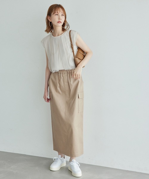 ROPE' PICNIC（ロペピクニック）の「チュールカットトップス（Tシャツ/カットソー・レディース・ライトグレー/ホワイト/ブラック・38）」の10枚目の写真