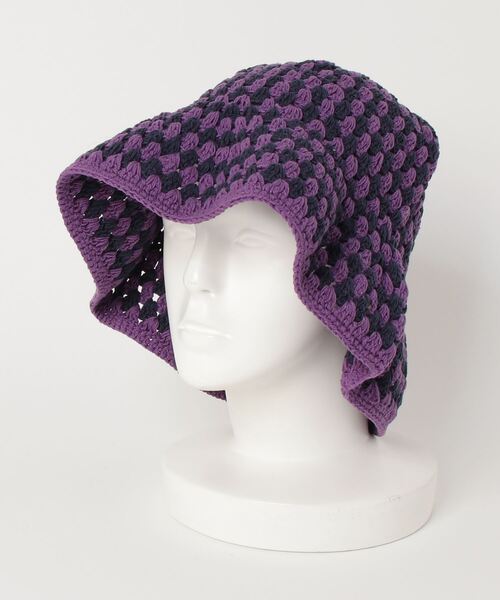 fridge（フリッジ）の「【Macmahon kniting mills】マクマホンニッティングミルズ Deeper Hat Combi（ハット・メンズ・パープル/ピンク/グリーン/ブルー・ONE SIZE）」の7枚目の写真
