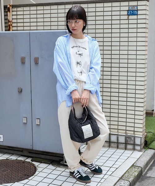 FREAK'S STORE（フリークスストア）の「THEATRE PRODUCTS × FREAK'S STORE/シアタープロダクツ 別注 2WAY キルトバッグ（ショルダーバッグ・レディース・ブラック/オリーブ/ナチュラル・ONE SIZE）」の8枚目の写真