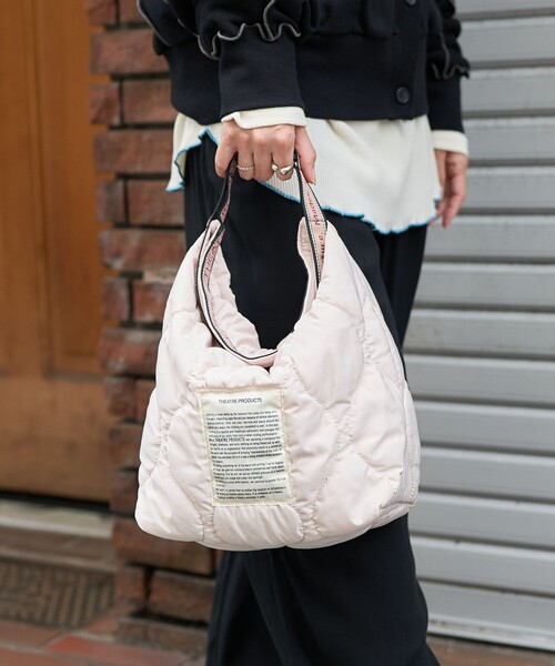 FREAK'S STORE（フリークスストア）の「THEATRE PRODUCTS × FREAK'S STORE/シアタープロダクツ 別注 2WAY キルトバッグ（ショルダーバッグ・レディース・ブラック/オリーブ/ナチュラル・ONE SIZE）」の11枚目の写真