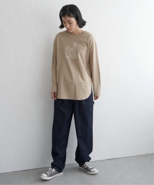 LBC(エルビーシー)の「GirlプリントロンT(Tシャツ/カットソー・レディース・チャコールグレー/コーラル/ベージュ/ホワイト・L/M)」の16枚目の写真