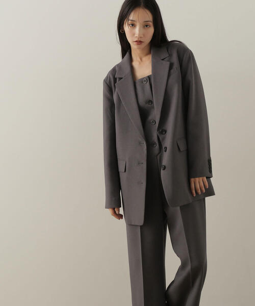 NATURAL BEAUTY BASIC（ナチュラルビューティーベーシック）の「◇【Oggi掲載】オールインワン（つなぎ/オールインワン・レディース・チャコールグレー/キャメル・MEDIUM）」の7枚目の写真