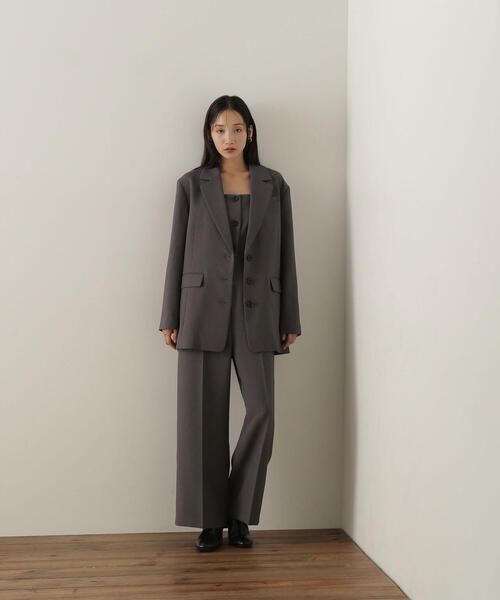 NATURAL BEAUTY BASIC（ナチュラルビューティーベーシック）の「◇【Oggi掲載】オールインワン（つなぎ/オールインワン・レディース・チャコールグレー/キャメル・MEDIUM）」の10枚目の写真