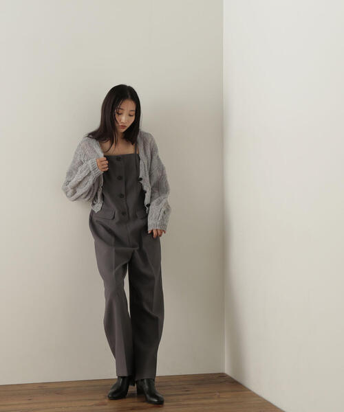 NATURAL BEAUTY BASIC（ナチュラルビューティーベーシック）の「◇【Oggi掲載】オールインワン（つなぎ/オールインワン・レディース・チャコールグレー/キャメル・MEDIUM）」の14枚目の写真