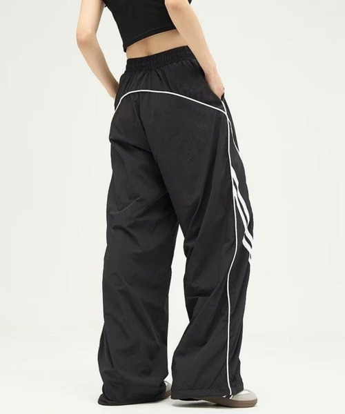 MAISON DE THERESE（メゾン ド テレーズ）の「ウエスト紐配色ラインパンツ（その他パンツ・レディース・ライトグレー/ブラック・M/L）」の4枚目の写真