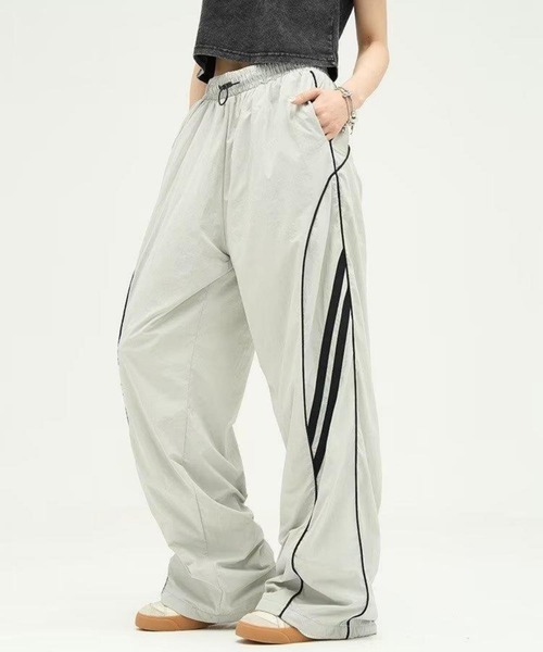MAISON DE THERESE（メゾン ド テレーズ）の「ウエスト紐配色ラインパンツ（その他パンツ・レディース・ライトグレー/ブラック・M/L）」の7枚目の写真