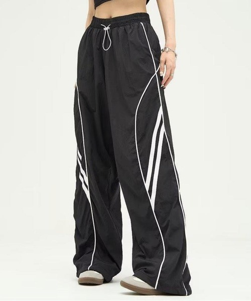 MAISON DE THERESE（メゾン ド テレーズ）の「ウエスト紐配色ラインパンツ（その他パンツ・レディース・ライトグレー/ブラック・M/L）」の8枚目の写真