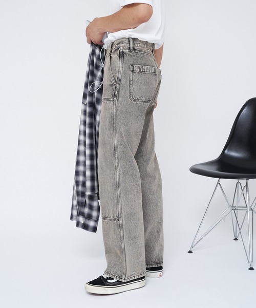 CONES BOSS（コーンズボス）の「【CONESBOSS/コーンズボス】ダブルニーデニムパンツ（その他パンツ・レディース・ベージュ/ブルー・MEDIUM/SMALL）」の16枚目の写真