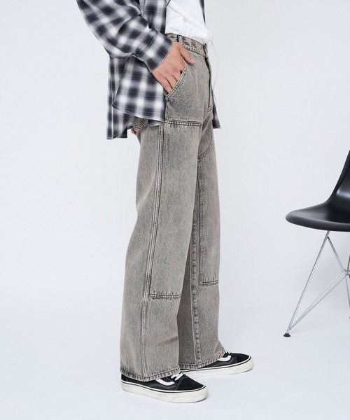 CONES BOSS（コーンズボス）の「【CONESBOSS/コーンズボス】ダブルニーデニムパンツ（その他パンツ・レディース・ベージュ/ブルー・MEDIUM/SMALL）」の14枚目の写真