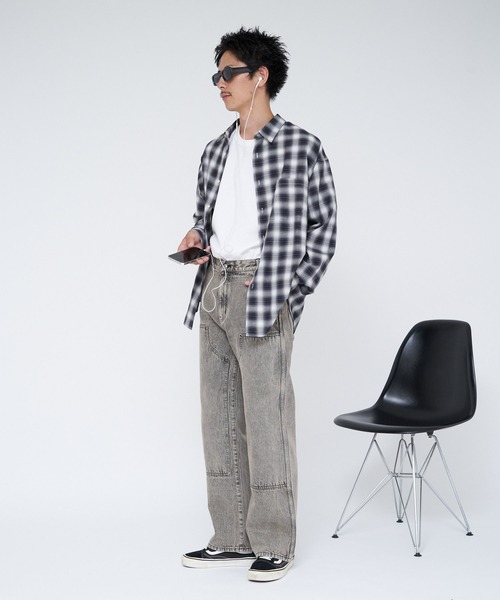 CONES BOSS（コーンズボス）の「【CONESBOSS/コーンズボス】ダブルニーデニムパンツ（その他パンツ・レディース・ベージュ/ブルー・MEDIUM/SMALL）」の12枚目の写真