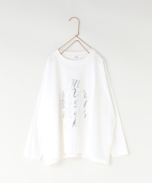 LOWRYS FARM（ローリーズファーム）の「アソートプリントロングスリーブ　 134393（Tシャツ/カットソー・キッズ・ブラック/チャコールグレー/ホワイト/ホワイト系その他・110cm/120cm/130cm/140cm/150cm）」の21枚目の写真