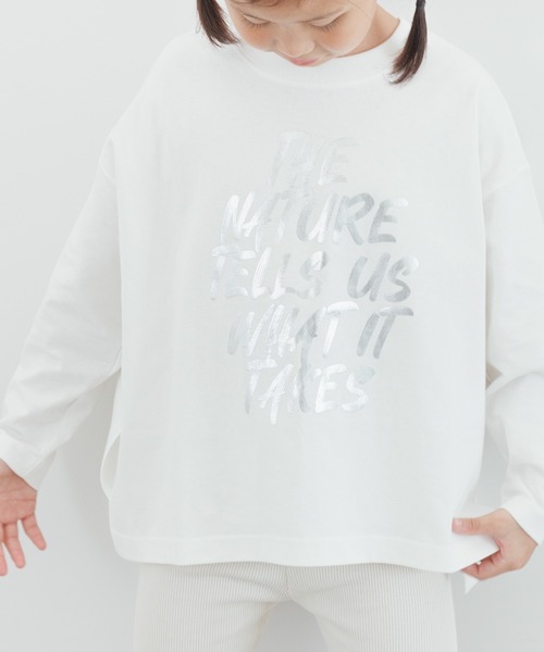 LOWRYS FARM（ローリーズファーム）の「アソートプリントロングスリーブ　 134393（Tシャツ/カットソー・キッズ・ブラック/チャコールグレー/ホワイト/ホワイト系その他・110cm/120cm/130cm/140cm/150cm）」の18枚目の写真