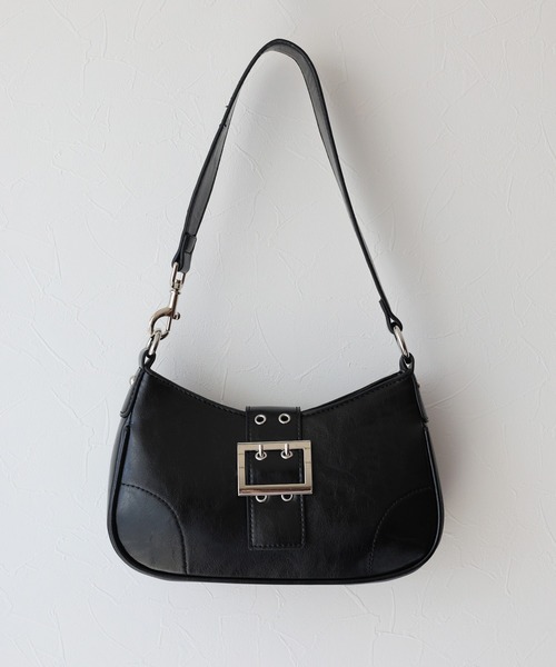 BLUEEAST（ブルーイースト）の「ベルトバックル ワンハンドルバッグ（ハンドバッグ・レディース・ブラック/ブラウン・FREE）」の10枚目の写真