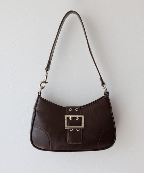 BLUEEAST（ブルーイースト）の「ベルトバックル ワンハンドルバッグ（ハンドバッグ・レディース・ブラック/ブラウン・FREE）」の11枚目の写真