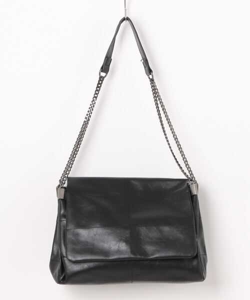 BARELY BLUE（ベアリーブルー）の「【 BARELY BLUE / ベアリーブルー 】 チェーン フラップ ハンドバッグ / ショルダーバッグ（ハンドバッグ・レディース・ブラック/ホワイト・FREE）」の16枚目の写真