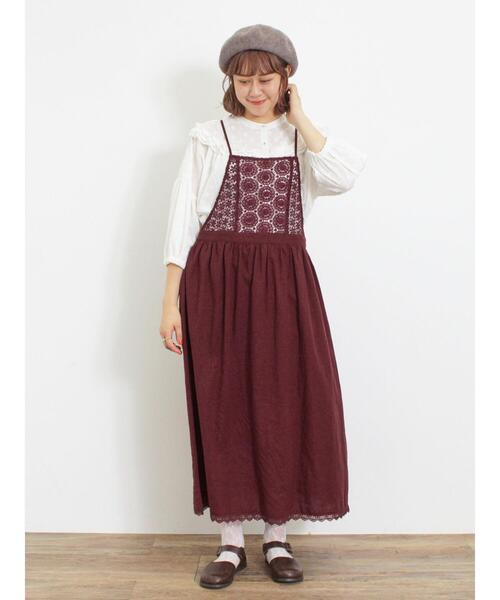 Samansa Mos2（サマンサ モスモス）の「切替フリルブラウス（シャツ/ブラウス・レディース・オレンジ/キナリ/ブラック・F）」の15枚目の写真