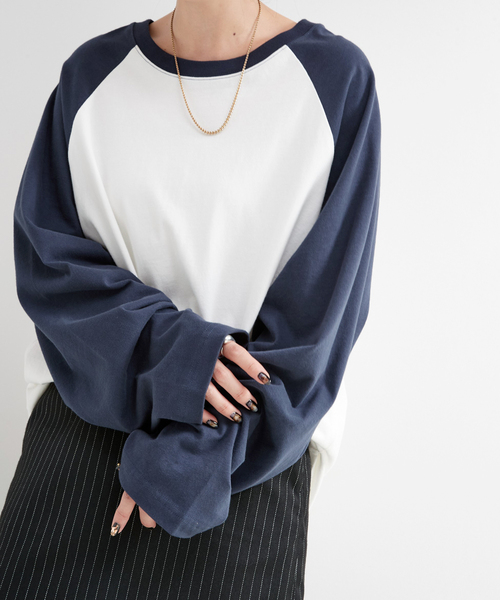 tシャツ 「追加」Gleamy/グリーミー ラグランロンT レディース 追加》Gleamy/グリーミー ラグランロンT（Tシャツ/カットソー