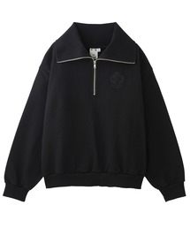 X-girl | PREP LOGO HALF ZIP SWEAT TOP(スウェット)