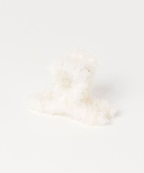 RUBY AND YOU（ルビーアンドユー）の「［select］チュール フリルヘアクリップ（バレッタ/ヘアクリップ・レディース・アイボリー系1/ブラック系1/ベージュ系2/ピンク系1/ピンク系2/ベージュ系1/ブラック系2/アイボリー系2・FREE）」の16枚目の写真