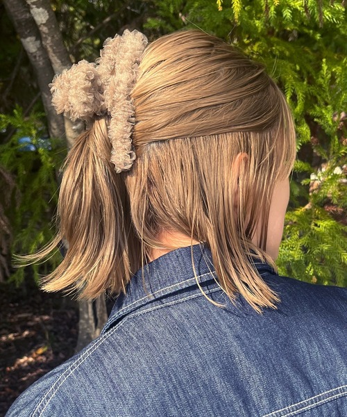 RUBY AND YOU（ルビーアンドユー）の「［select］チュール フリルヘアクリップ（バレッタ/ヘアクリップ・レディース・アイボリー系1/ブラック系1/ベージュ系2/ピンク系1/ピンク系2/ベージュ系1/ブラック系2/アイボリー系2・FREE）」の22枚目の写真