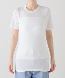 【babaco/ババコ】コットンシルクベーシックTシャツ / BA01-CR35