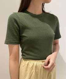 【babaco/ババコ】コットンシルクベーシックTシャツ / BA01-CR35