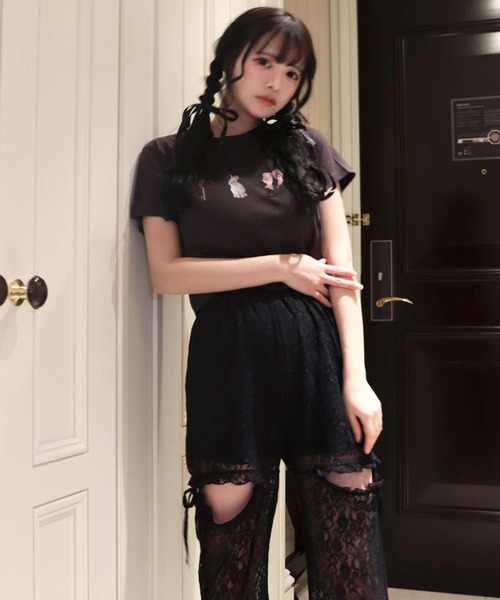 TITTY&CO.（ティティーアンドコー）の「総レースヒップカットパンツ（その他パンツ・レディース・ベビーピンク/ブラック/ホワイト・FREE）」の13枚目の写真