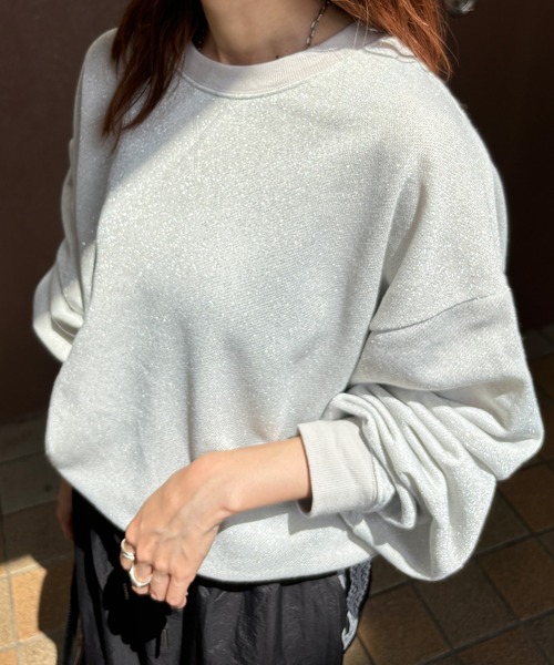 激レア❤️ラメ入りスエットトップス TITTY＆CO.（ティティーアンドコー） セットアップ ラメスウェット
