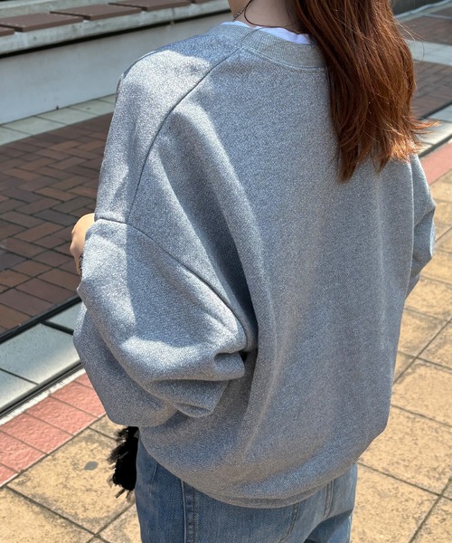 コラージュ クロップドラメ裏毛スウェット IENA omekashi ISOOK / アイスー】ラメスウェット / 裏毛 ラメトップス プル