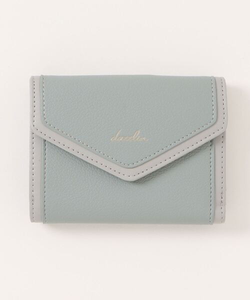 dazzlin（ダズリン）の「【dazzlin/ダズリン】 シュリンク/スムース切り替え 二つ折りウォレット（財布・レディース・ブラック/アイボリー/ブルーグレー/ベージュ系その他・FREE）」の3枚目の写真