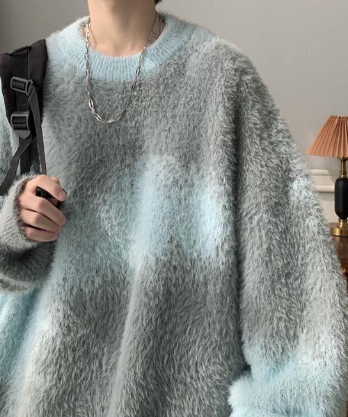 B.R.U（ブル）の「ニュアンス柄シャギーニット（ニット/セーター・メンズ・ブルー/ブラウン/ブラック・FREE）」の10枚目の写真