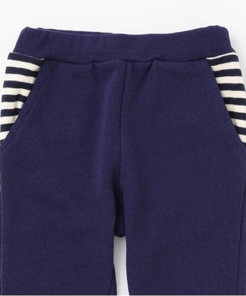 Love&Peace&Money（ラブアンドピースアンドマネー）の「【人気商品再入荷】【直営店で取り扱い無し】ボーダー星ポケット裏毛パンツ（その他パンツ・キッズ・ネイビー/グレー・80ｃｍ/90cm/100cm/110cm/120cm/130cm）」の6枚目の写真
