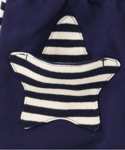 Love&Peace&Money（ラブアンドピースアンドマネー）の「【人気商品再入荷】【直営店で取り扱い無し】ボーダー星ポケット裏毛パンツ（その他パンツ・キッズ・ネイビー/グレー・80ｃｍ/90cm/100cm/110cm/120cm/130cm）」の9枚目の写真