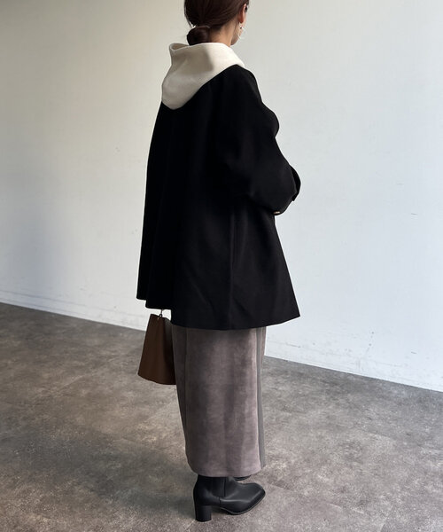 セール】ノーカラーAラインコート（その他アウター）｜Chez toi