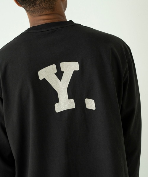 FCTY.(エフシーティーワイ)の「logo long sleeve tee / FCTY.ビッグロゴプリントロンT(Tシャツ/カットソー・メンズ・ライトブルー/ブラック/グレー・MEDIUM/LARGE)」の5枚目の写真