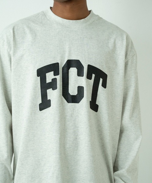 FCTY.(エフシーティーワイ)の「logo long sleeve tee / FCTY.ビッグロゴプリントロンT(Tシャツ/カットソー・メンズ・ライトブルー/ブラック/グレー・MEDIUM/LARGE)」の12枚目の写真