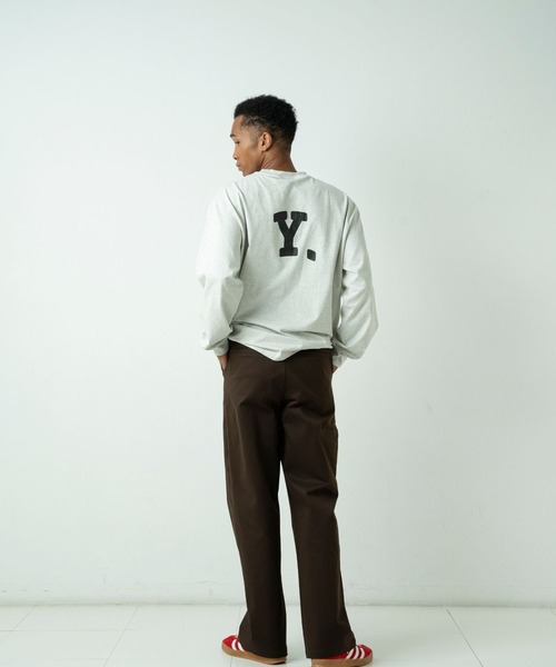 FCTY.(エフシーティーワイ)の「logo long sleeve tee / FCTY.ビッグロゴプリントロンT(Tシャツ/カットソー・メンズ・ライトブルー/ブラック/グレー・MEDIUM/LARGE)」の18枚目の写真