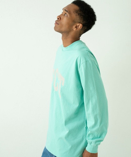 FCTY.(エフシーティーワイ)の「logo long sleeve tee / FCTY.ビッグロゴプリントロンT(Tシャツ/カットソー・メンズ・ライトブルー/ブラック/グレー・MEDIUM/LARGE)」の22枚目の写真