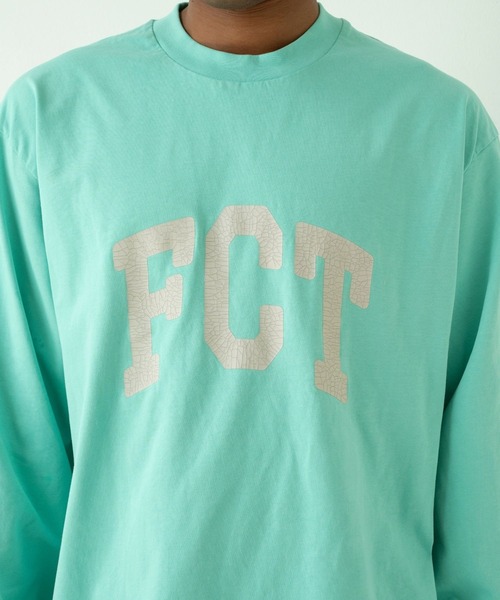 FCTY.(エフシーティーワイ)の「logo long sleeve tee / FCTY.ビッグロゴプリントロンT(Tシャツ/カットソー・メンズ・ライトブルー/ブラック/グレー・MEDIUM/LARGE)」の19枚目の写真
