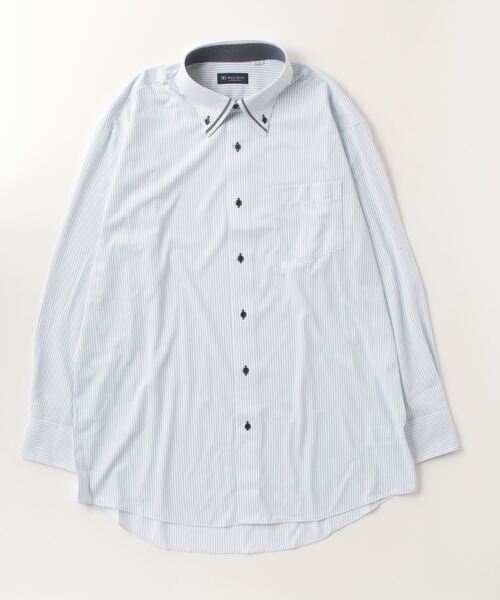 形態安定ノーアイロン ボタンダウン 長袖ニットビジネスワイシャツ（ビジネスシャツ）｜TOKYO SHIRTS（トウキョウシャツ）