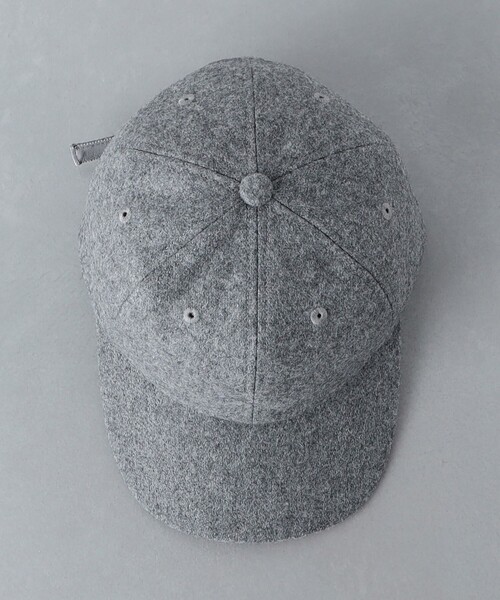 KIJIMA TAKAYUKI（キジマ　タカユキ）の「＜KIJIMA TAKAYUKI＞ MELTON CAP/メルトン キャップ（キャップ・メンズ・ブラック/グレー・FREE）」の6枚目の写真
