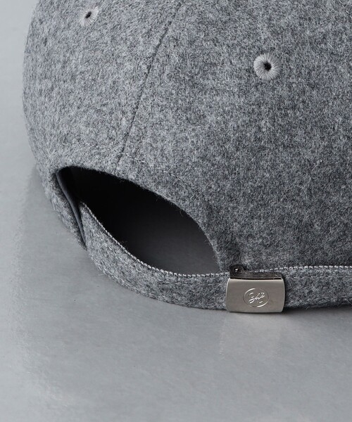 KIJIMA TAKAYUKI（キジマ　タカユキ）の「＜KIJIMA TAKAYUKI＞ MELTON CAP/メルトン キャップ（キャップ・メンズ・ブラック/グレー・FREE）」の8枚目の写真