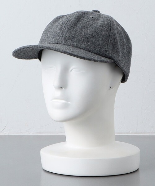 KIJIMA TAKAYUKI（キジマ　タカユキ）の「＜KIJIMA TAKAYUKI＞ MELTON CAP/メルトン キャップ（キャップ・メンズ・ブラック/グレー・FREE）」の13枚目の写真