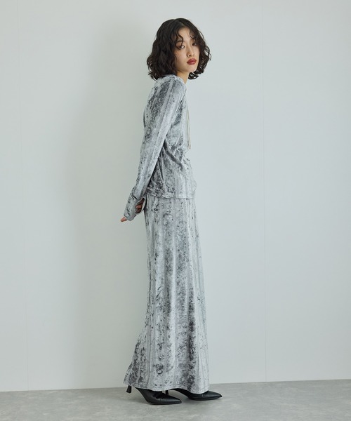 【セール】【Miller for ADAM ET ROPE'】別注ベロア L/S TEE（Tシャツ/カットソー）｜MILLER（ミラー）