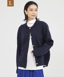 【L】【カタログ掲載品】【ウォッシャブル】テックスブリッドニットカーディガン