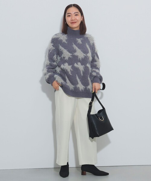 ニット セーター 千鳥フェザー ニット（手洗い可能） レディース 千鳥フェザー ニット（手洗い可能）（ニット/セーター）｜BEAMS