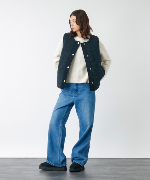 Barbour(バブアー)の「【BARBOUR/バブアー】DULSIE LINER / ボアベスト / WEB限定(ベスト・レディース・ブラック/カーキ・フリー)」の8枚目の写真