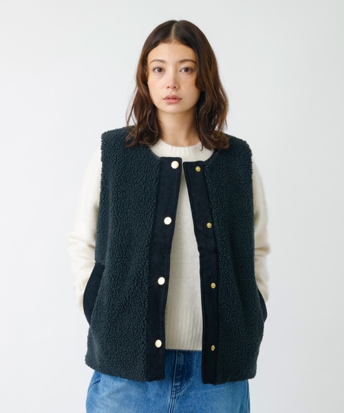 Barbour(バブアー)の「【BARBOUR/バブアー】DULSIE LINER / ボアベスト / WEB限定(ベスト・レディース・ブラック/カーキ・フリー)」の11枚目の写真