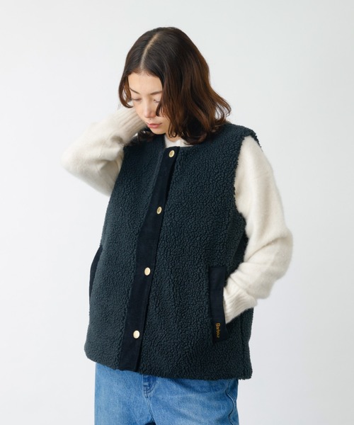 Barbour(バブアー)の「【BARBOUR/バブアー】DULSIE LINER / ボアベスト / WEB限定(ベスト・レディース・ブラック/カーキ・フリー)」の10枚目の写真