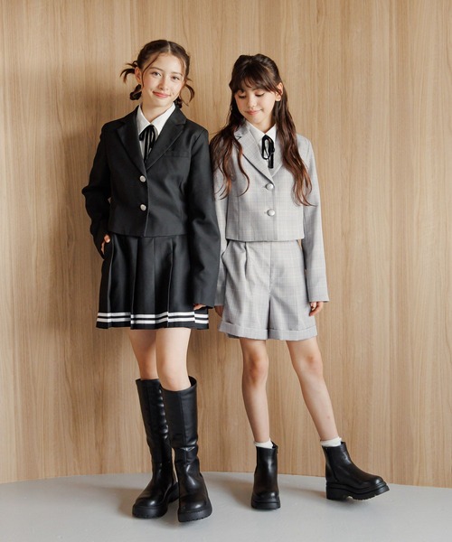 GLOBAL WORK（グローバルワーク）の「CHEER ONプリーツスカート/234592（スカート・キッズ・ブラック系その他/ブラック/グレー系その他/ブラック系1/ベージュ・130cm/140cm/150cm/160cm）」の17枚目の写真